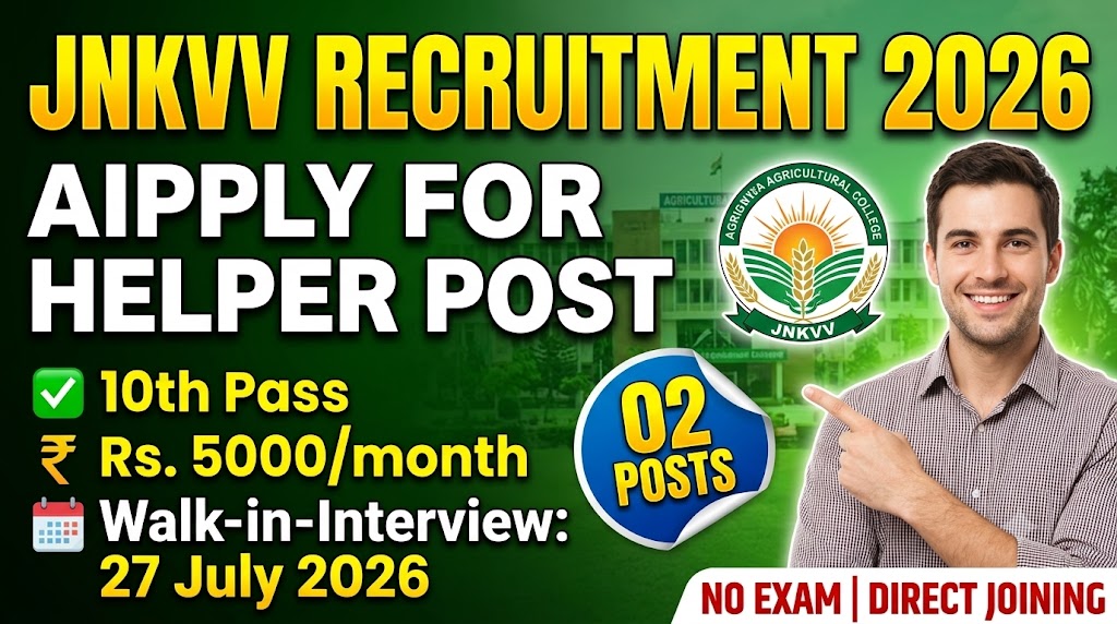 JNKVV Jabalpur Recruitment 2026