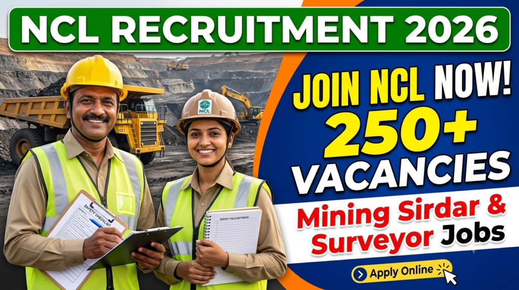 NCL Sirdar & Surveyor Recruitment 2026