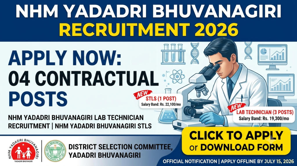 NHM Yadadri Bhuvanagiri Recruitment 2026