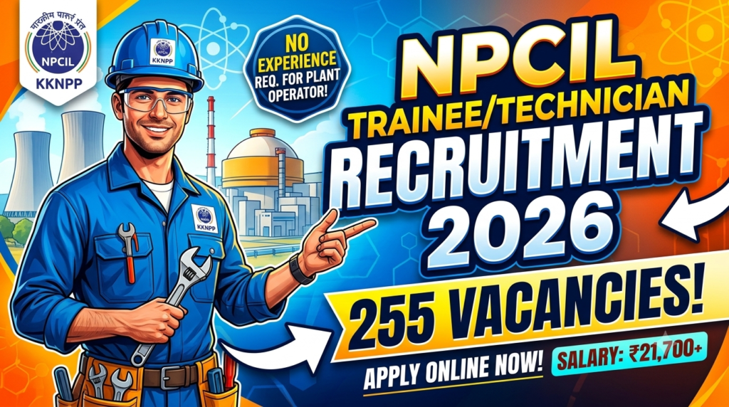 NPCIL TraineeTechnician Recruitment