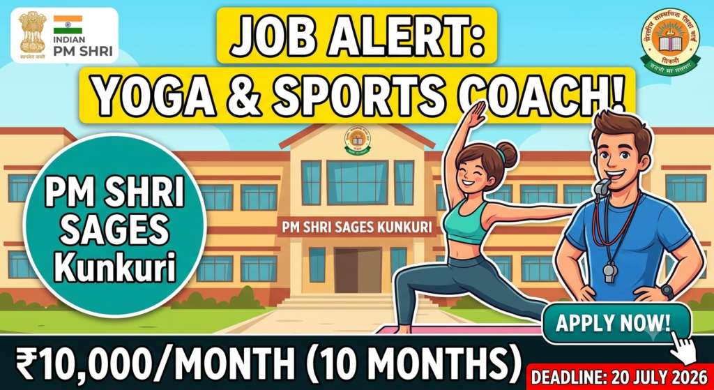 PM SHRI SAGES Kunkuri Jashpur Recruitment 2026