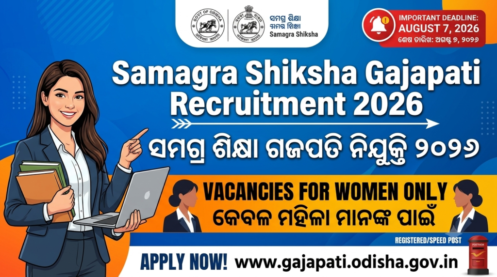 Samagra Shiksha Gajapati Recruitment 2026