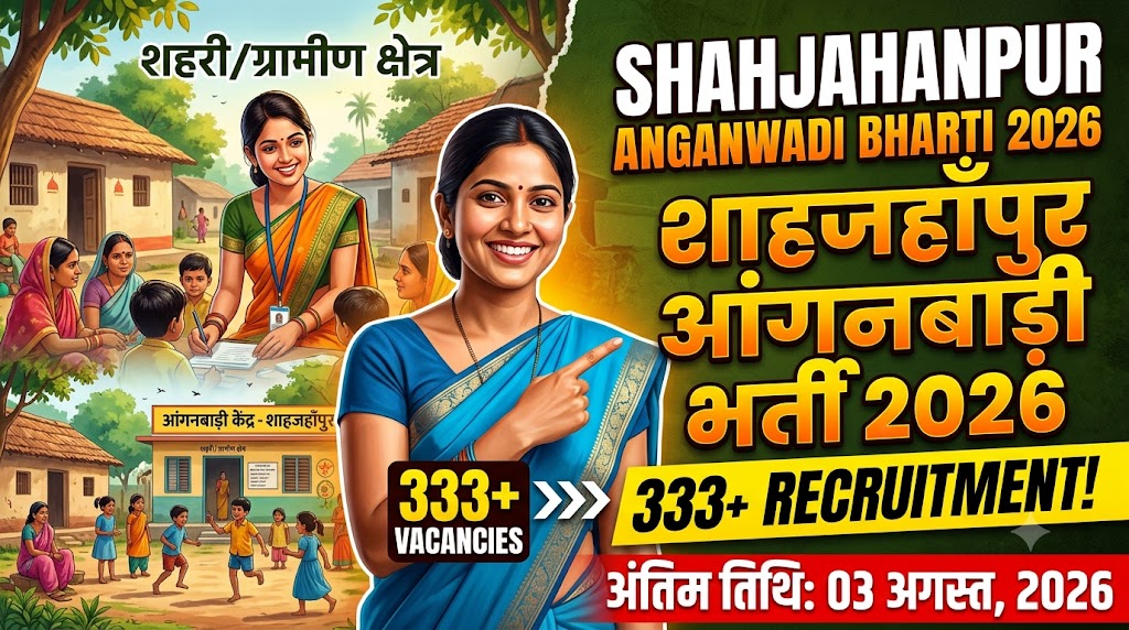 Shahjahanpur Anganwadi Recruitment 2026