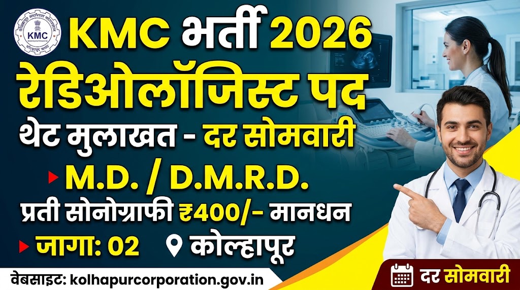 Kolhapur Municipal Corporation Recruitment 2026